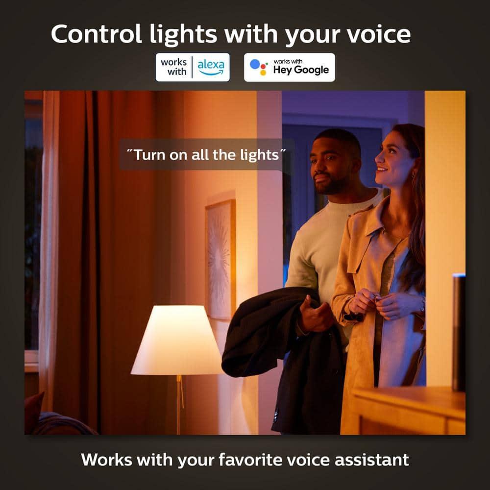 Philips Hue Slim 6-inch Downlight, White & Color Ambiance (Bluetooth Compatible), Voice Control with Alexa, Apple HomeKit & Google Assistant