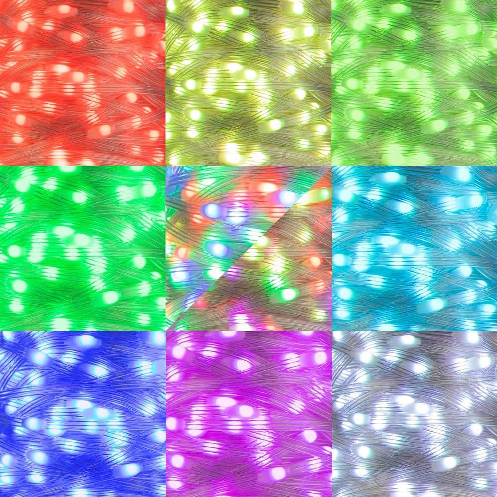 Pure Garden 72ft 200 LED Color Changing Outdoor Rope Lights with Remote