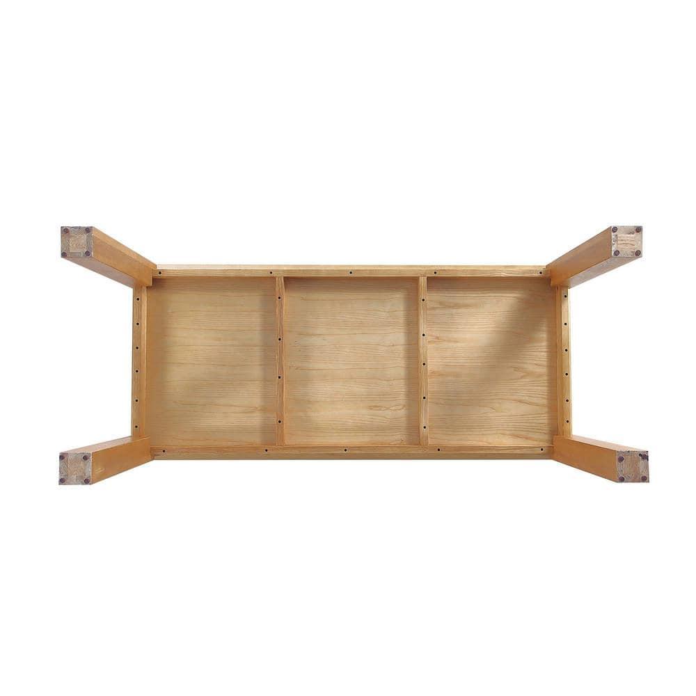 Manhattan Comfort 9pc 70.86" Rockaway and Colbert Rectangle Dining Set: Industrial Chic, Ash Wood, Foam Padded Seats