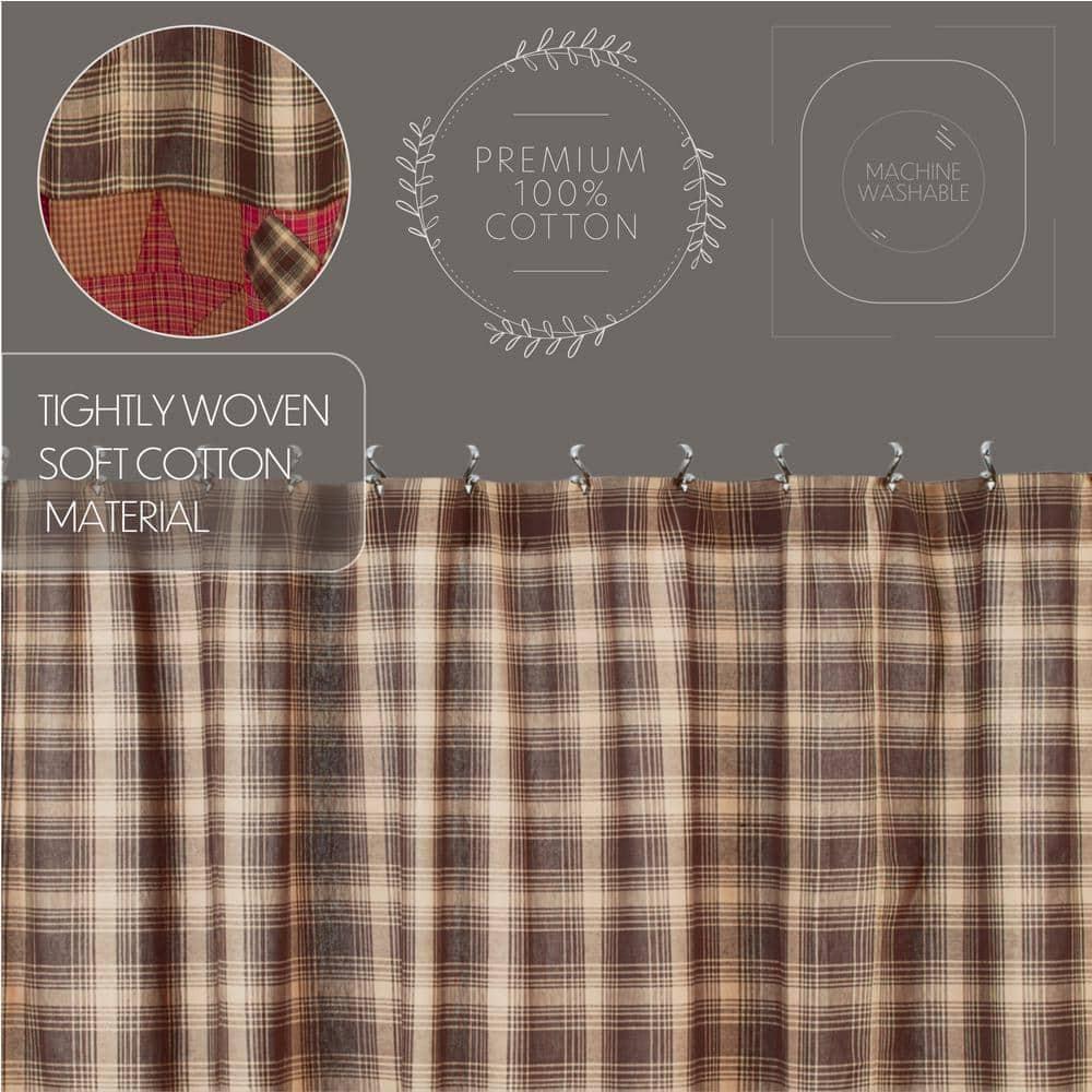 Dawson Star Patchwork Shower Curtain 72x72