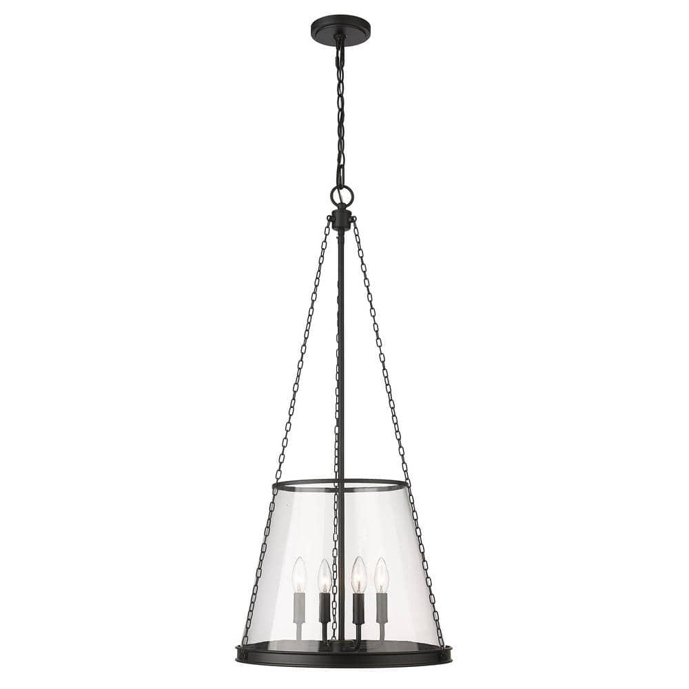Z-Lite Prescott 4 - Light Pendant in  Matte Black