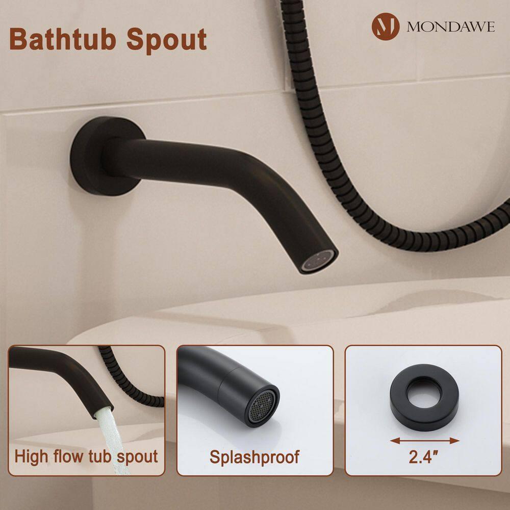 Calliope Wall Mounted 3 Function Retro Shower System with 3 Setting Handheld