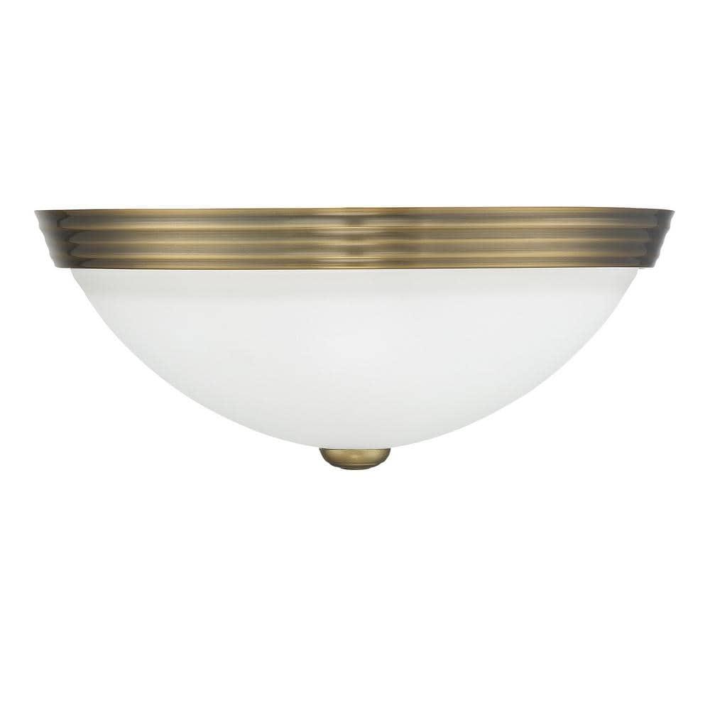 Savoy House NULL 2 - Light Flush Mount in  Warm Brass