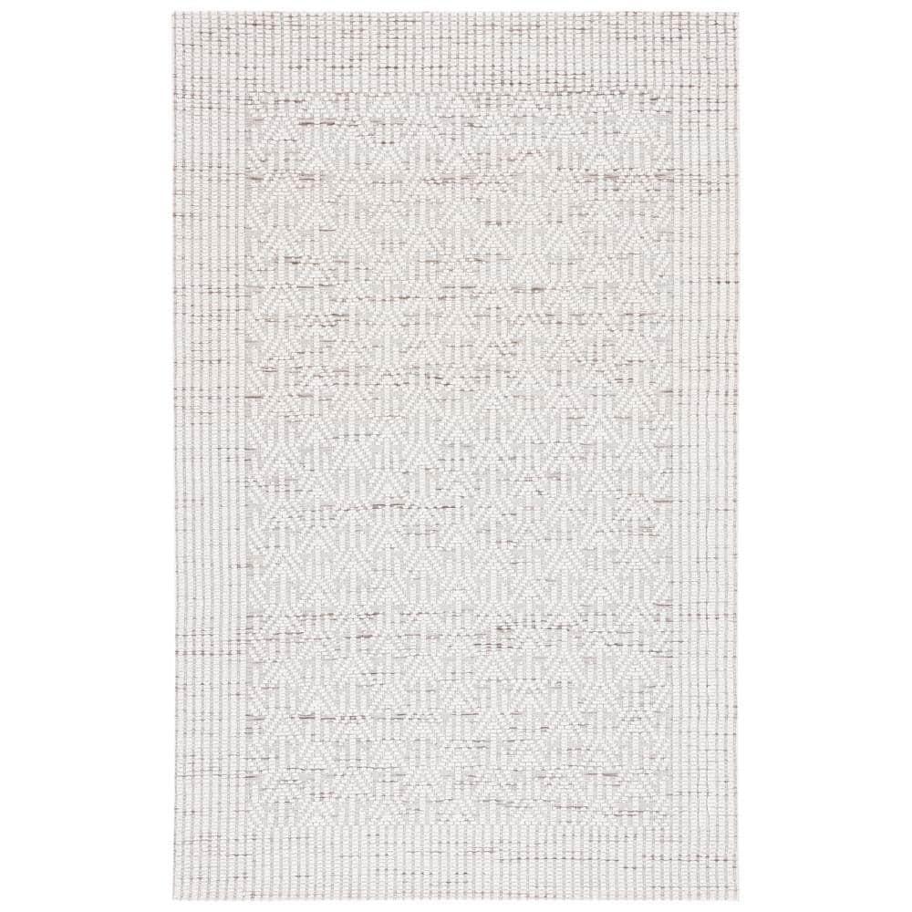 Marbella MRB431 Hand Woven Indoor Area Rug - Ivory/Beige - 5'x8' - Safavieh
