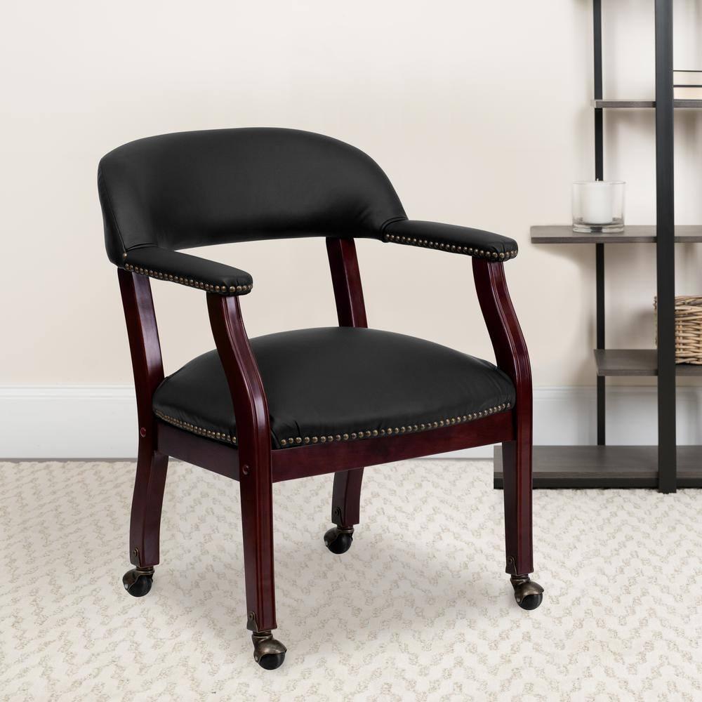 Flash Furniture Paulson Conference Chair with Accent Nail Trim and Casters