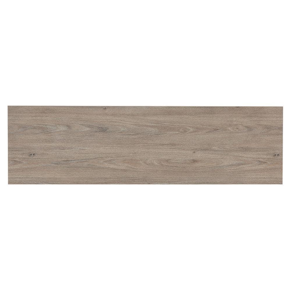 Evelyn&Zoe Thalia Rectangular TV Stand for TV's up to 60", Antique Gray Oak