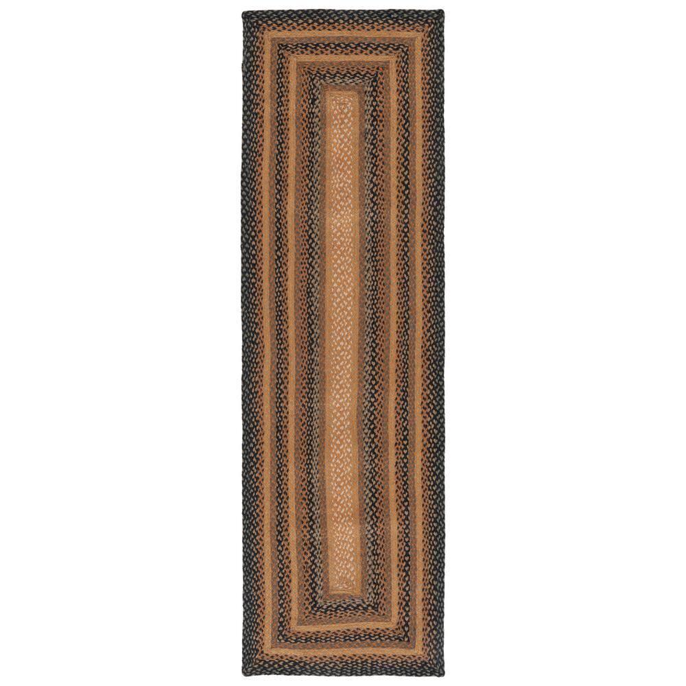 Braided BRD652 Flat Weave Indoor Runner Rug - Natural/Sage - 2'3"x8' - Safavieh