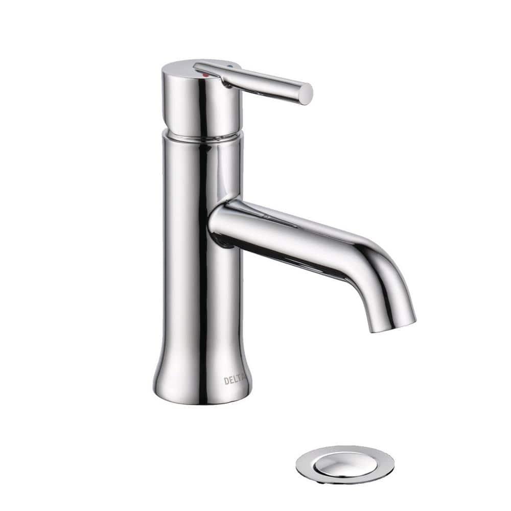 Trinsic Single Hole Bathroom Faucet with Drain Assembly, Single Handle Bathroom Sink Faucet