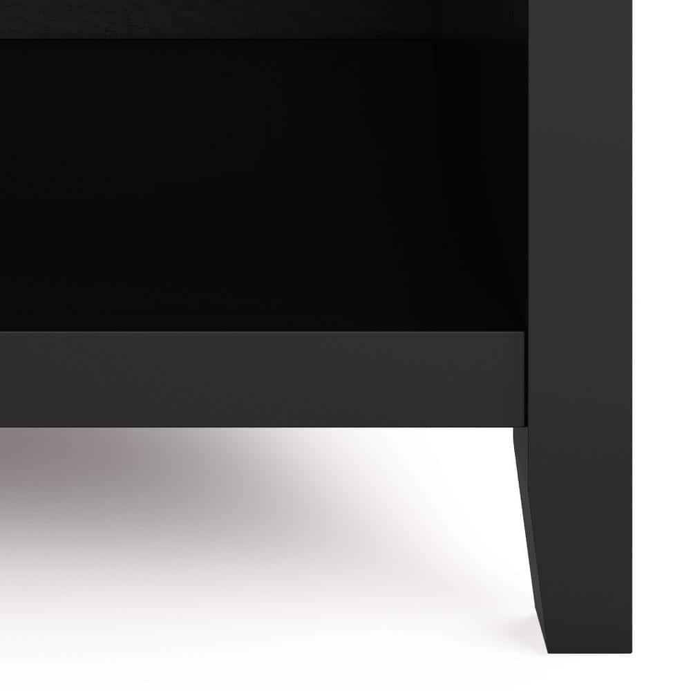 Simpli Home Artisan 24"W Solid Wood Nightstand with Drawer and Shelves & Reviews | Wayfair