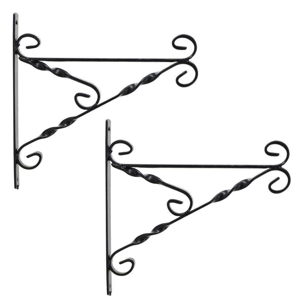 Aubren Metal Weather Resistant Bracket Plant Stand (Set of 2)