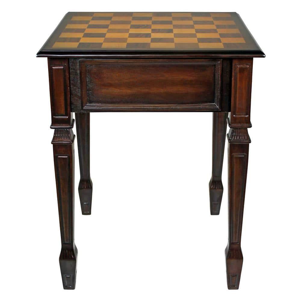 Design Toscano Walpole Manor 20.5" Square Chess Table