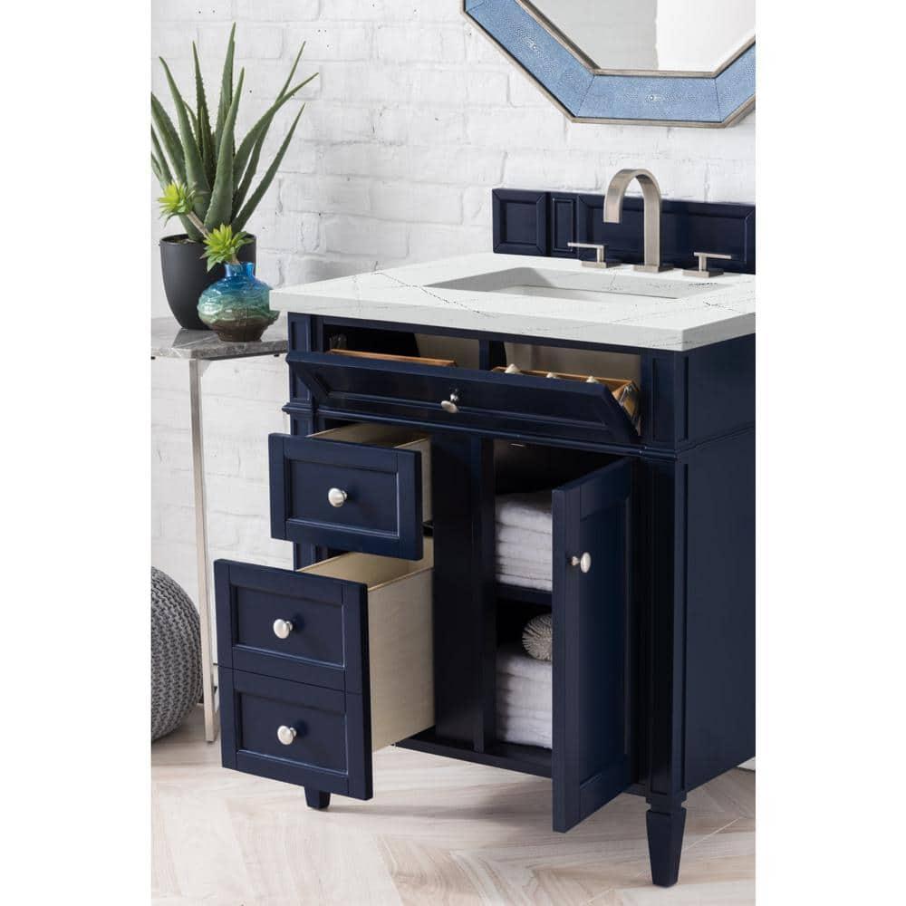 Victory Blue 30'' Freestanding Plywood Single Vanity