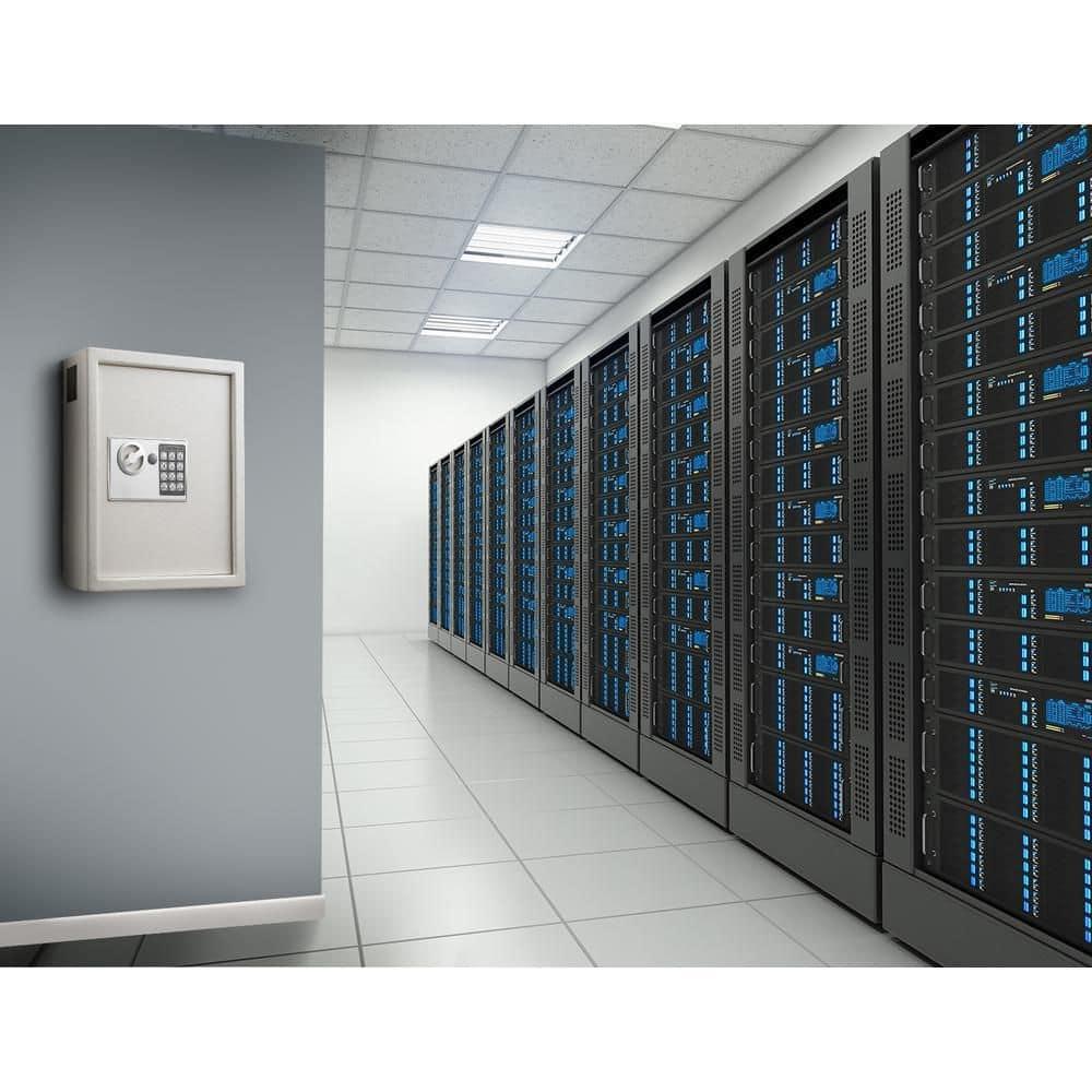 AdirOffice 40-Key Steel Digital Lock Key Cabinet with 140 Key Tags