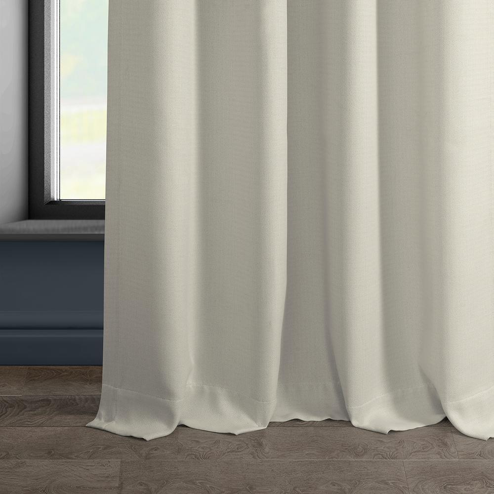 HPD Half Price Drapes Birch Grommet Faux Linen Room Darkening Curtains for Bedroom & Living Room Curtains (1 Panel), Door & Window Curtains 84 inches long, Grommet Curtains & drapes, 50W X 84L