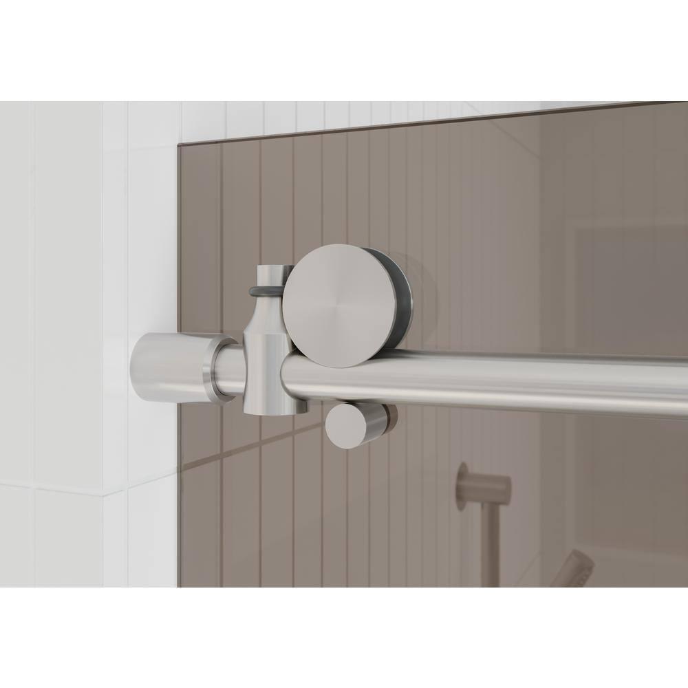 Equinox 56 - 60 in. x 78 in. Fully Frameless Tinted Sliding Shower Door