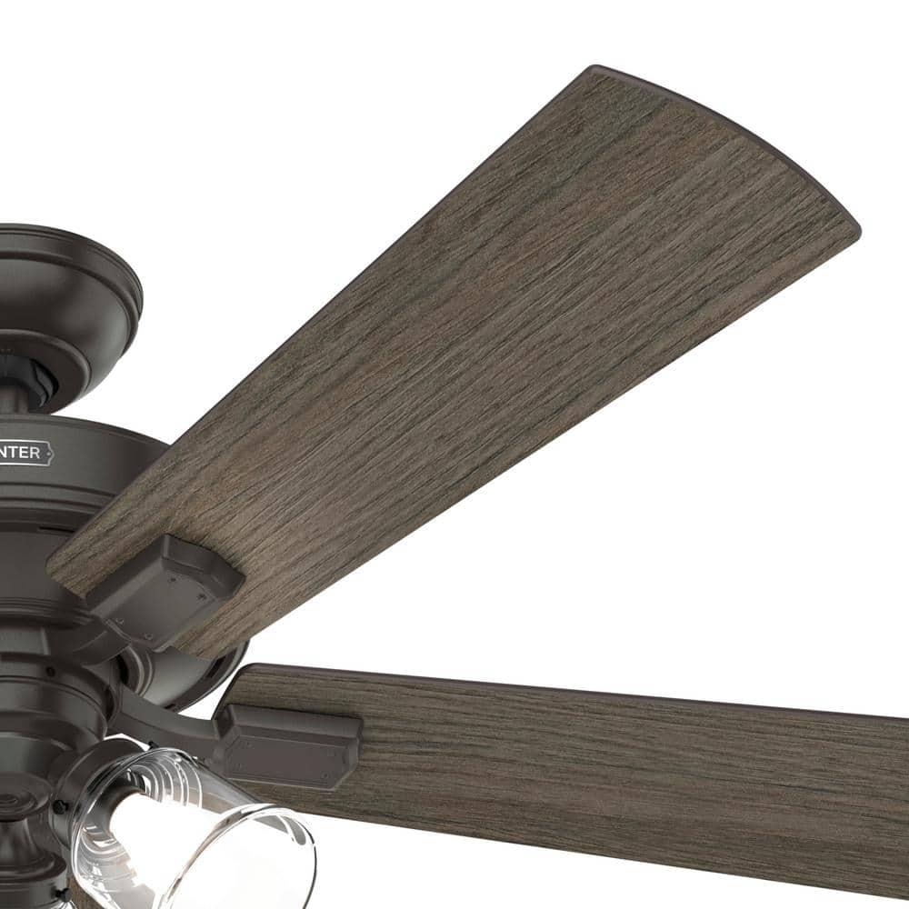 Crestfield 52" 5 - Blade Standard Ceiling Fan with Lights and Remote