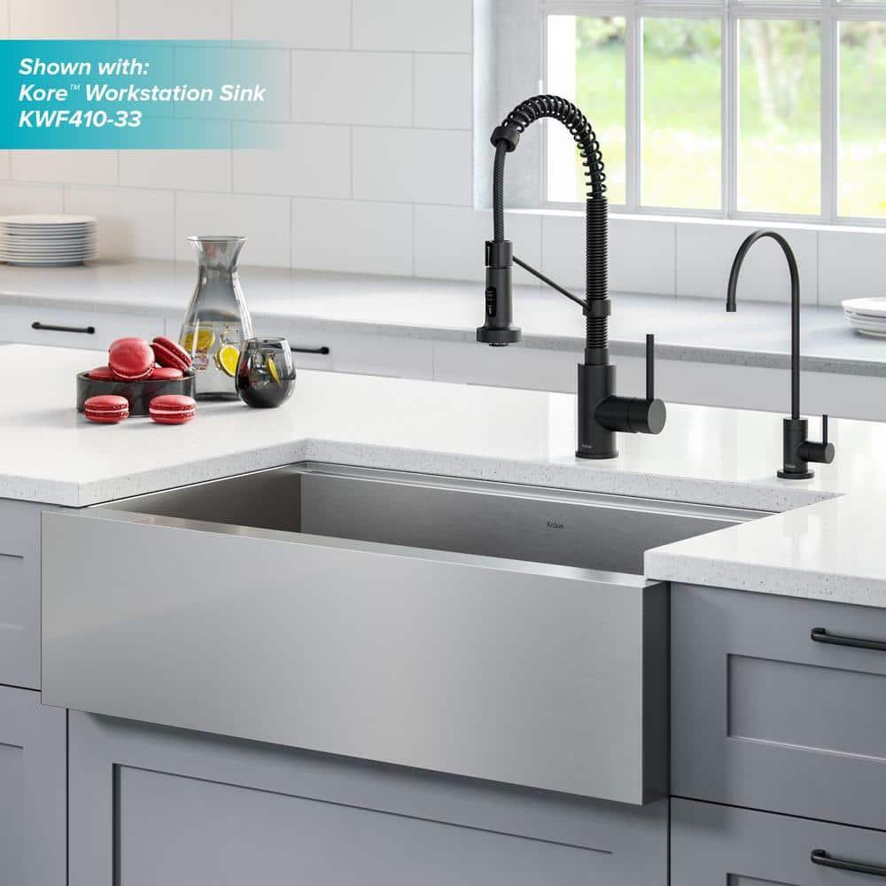 KRAUS Bolden Commercial Style 2-Function Single Handle Pull Down Kitchen Faucet