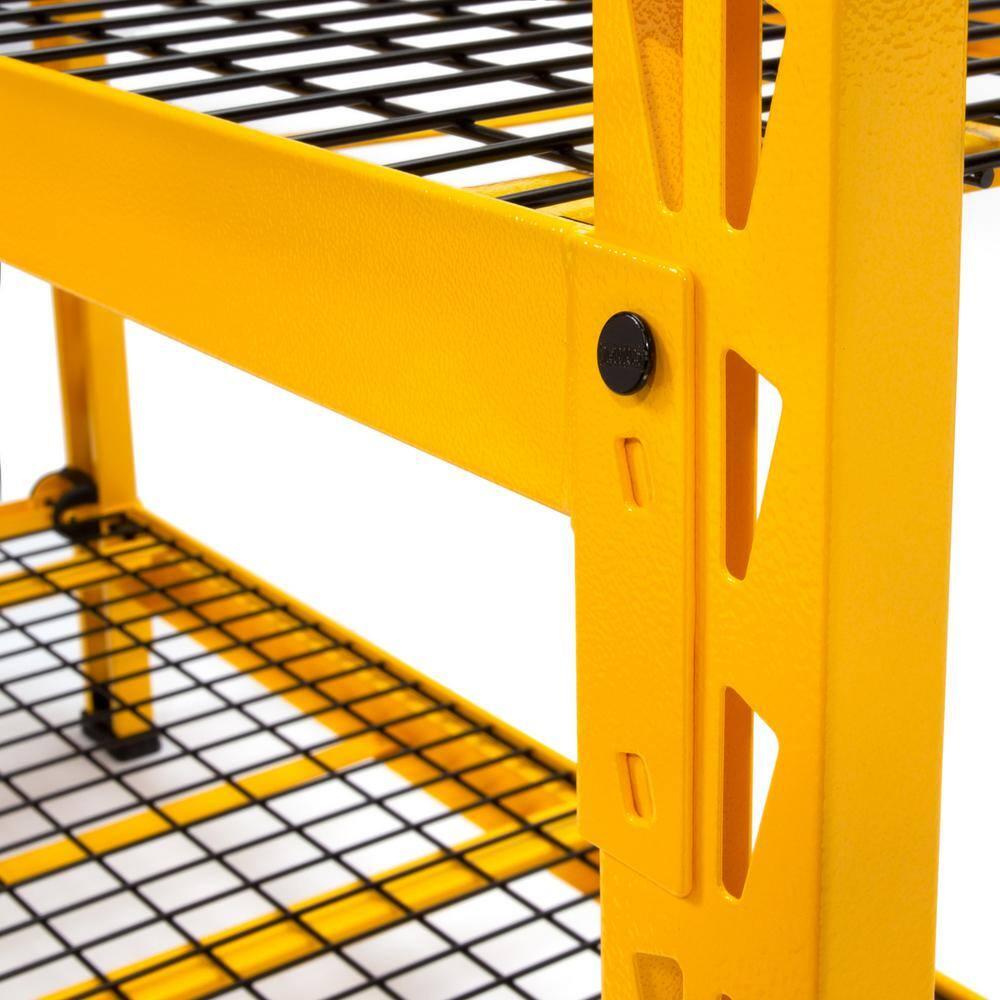 DEWALT 41590 3 Shelf Wire Deck Industrial Storage Rack, 50"W x 18"D x 48"H