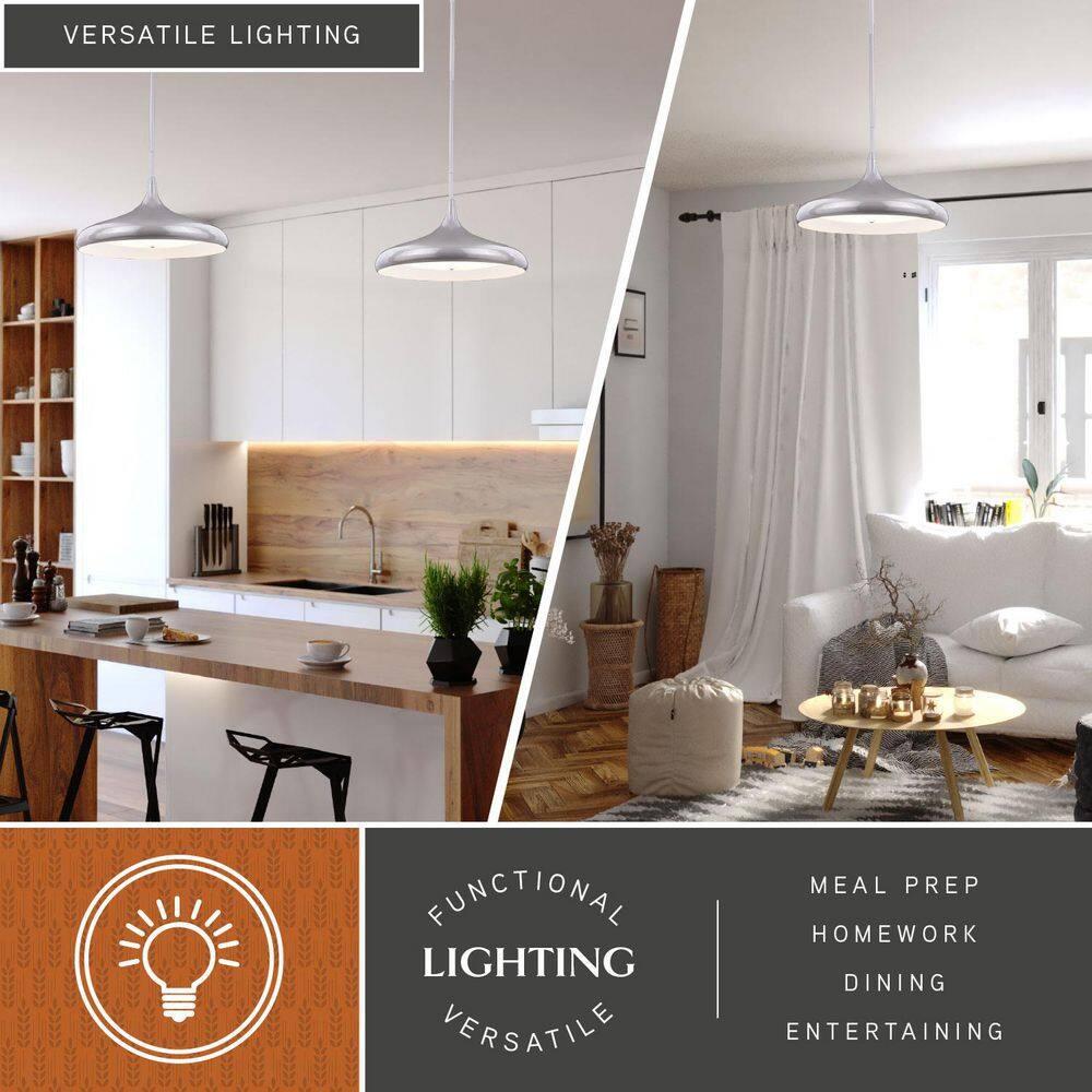 Bacio LED Taupe Motion Sensor Dome Pendant Light