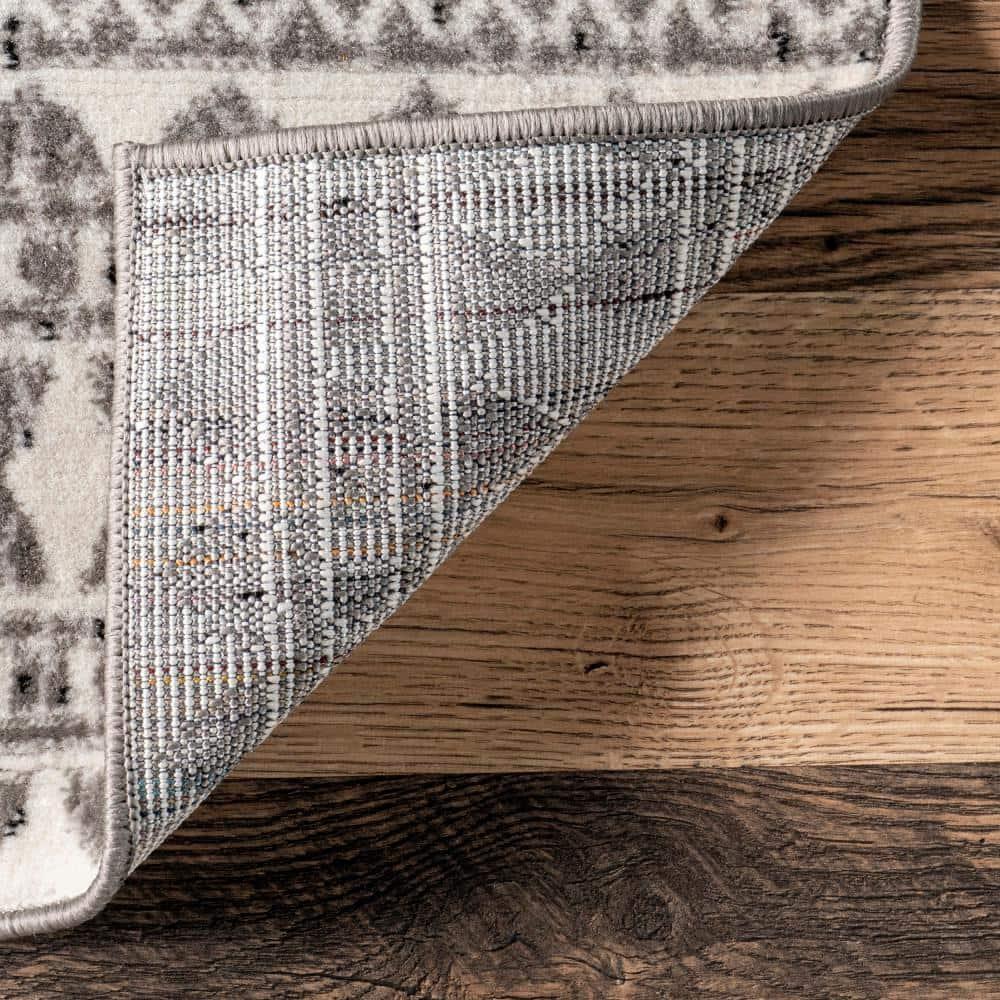 Nuloom Catherina Trellis 9x12 Indoor Area Rug for Living Room Bedroom Dining Room Kitchen, Grey/Ivory