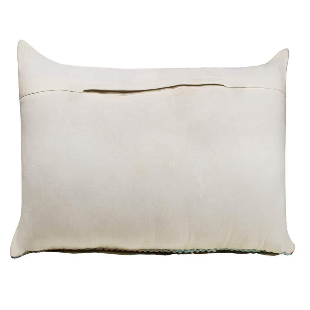 LR Home Nomad 14" x 36" Rainbow Chevron Cotton Blend Adult Decorative Throw Pillow