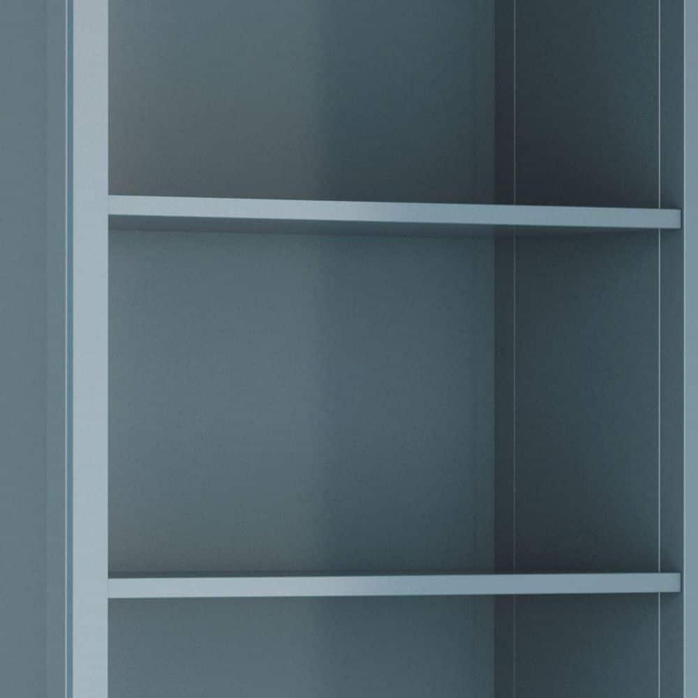 Simpli Home Amherst 30"W Solid Wood 5 Shelf Bookcase with Adjustable Shelves