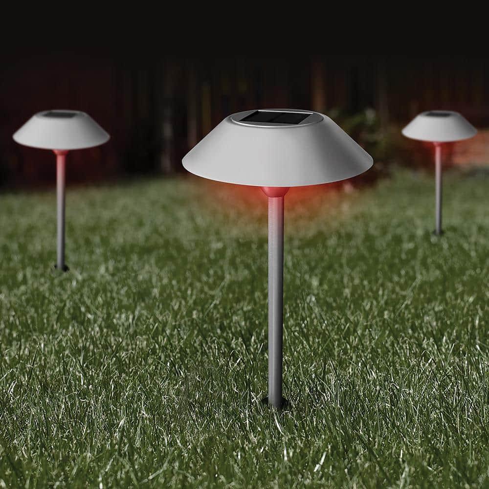 Feit Electric OneSync Brushed Nickel Solar Powered 40 W LED Pathway Light 1 pk