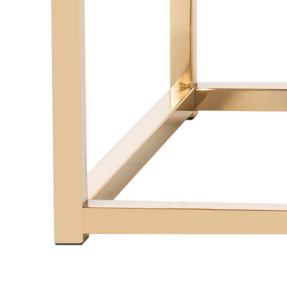 Reynolds Bench - FOX6225 - Grey/Brass - Safavieh Couture