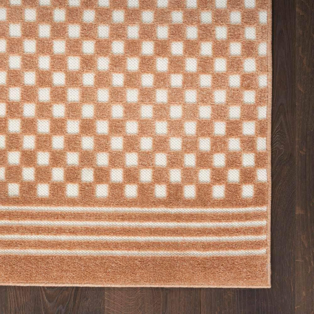 Nourison Casual 2' x 6' Copper Modern Indoor Rug