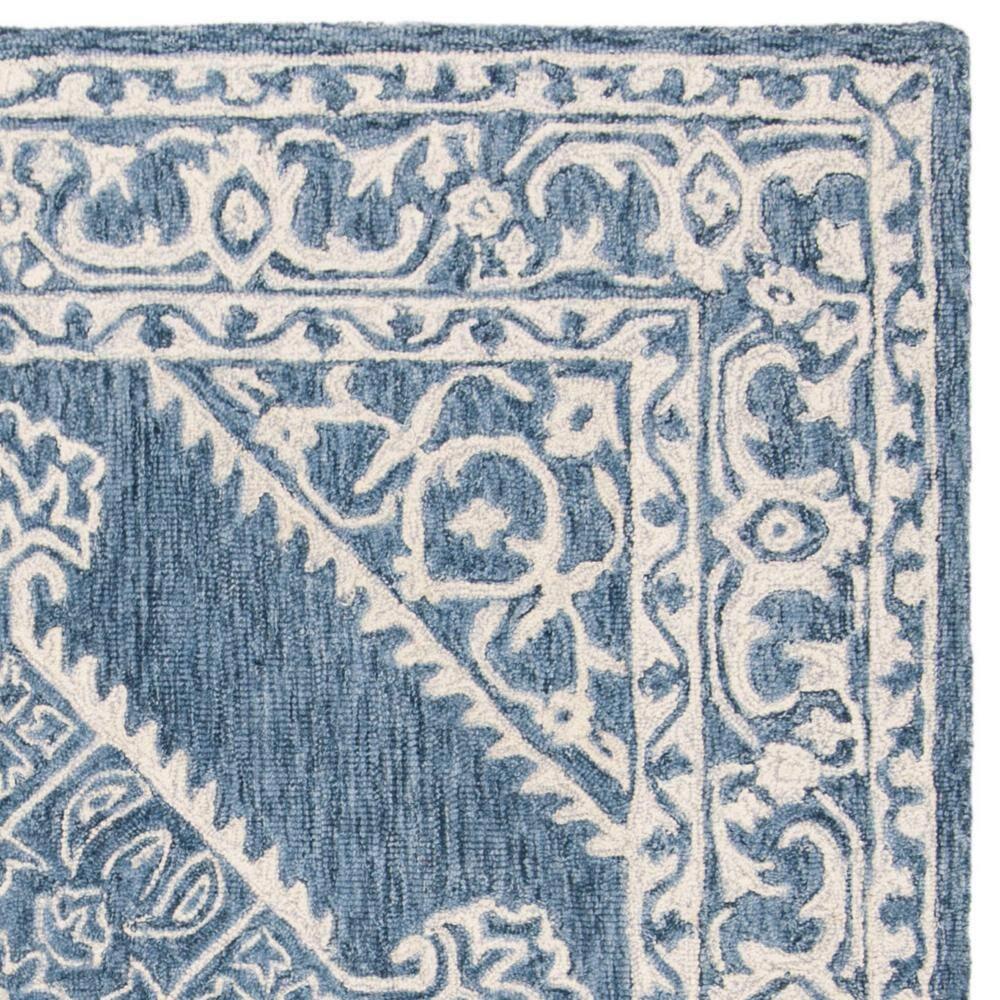 Micro-Loop MLP605 Hand Tufted Area Rug - Blue/Ivory - 5'x5' - Safavieh.