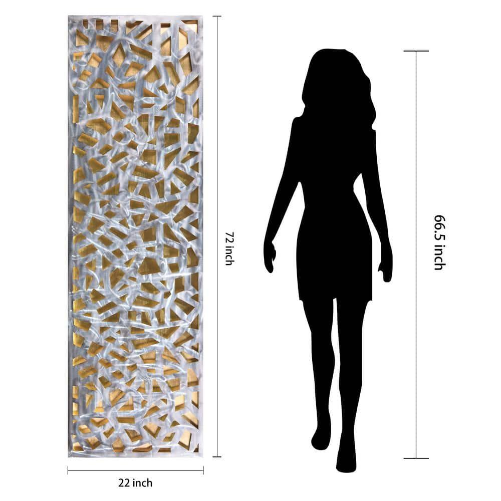 Empire Art Direct Radiant Fusion Leaf encased on a 3D Polished Steel Abstract Metal Wall Art