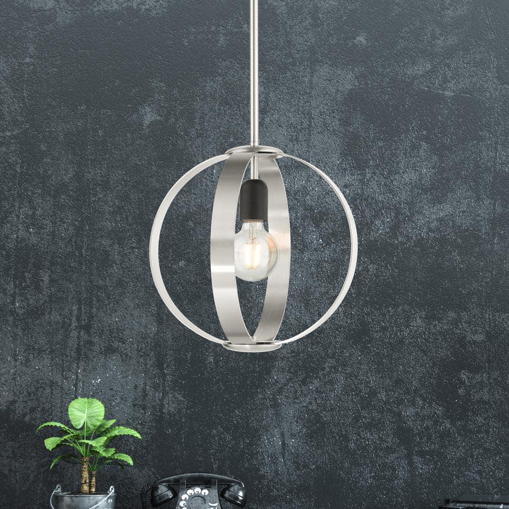 Livex Lighting Modesto 1 - Light Pendant in  Brushed Nickel