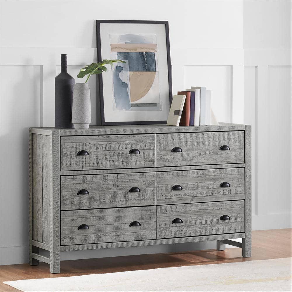 Alaterre Arden 36" W Bohemian Style Rectangular Chest With 5 Drawers, With Hidden Fasteners