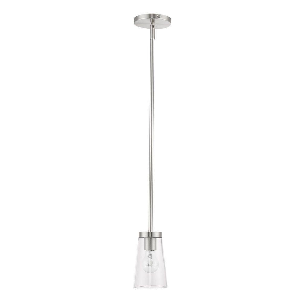 Livex Lighting Cityview 1 - Light Pendant in  Brushed Nickel