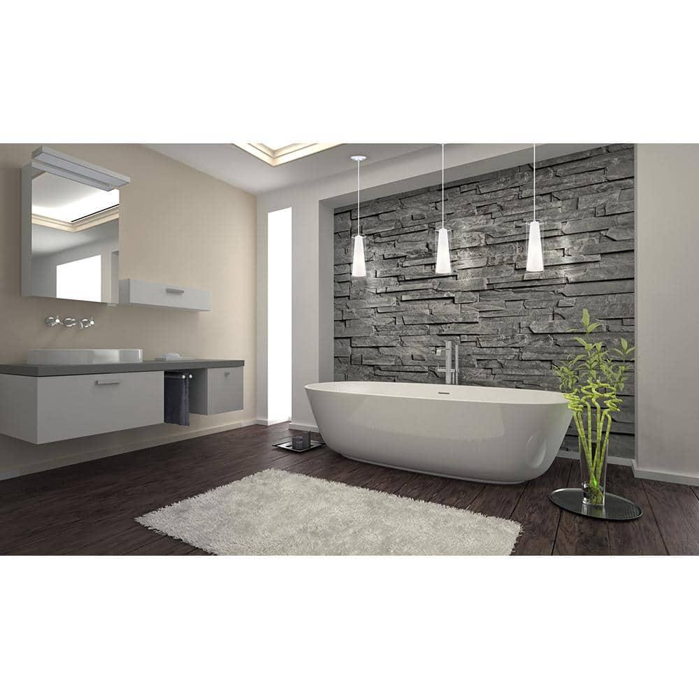 Eglo Lighting - Pinto - 1-Light Mini Pendants - Chrome Finish - Clear-White