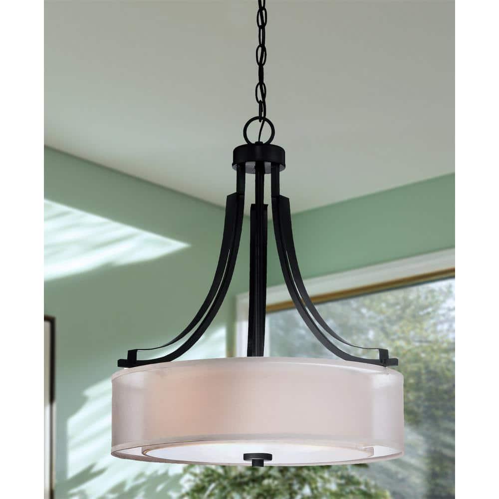 Minka Lavery Minka Parsons Studio 20 1/2" Wide Sand Coal Black Drum Pendant Light