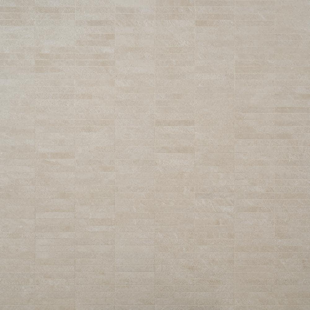 Monolith 11.81 In. X 11.81 In. Stacked Matte Porcelain Mosaic Floor And Wall Tile (5.76 Sq. Ft. / Case)