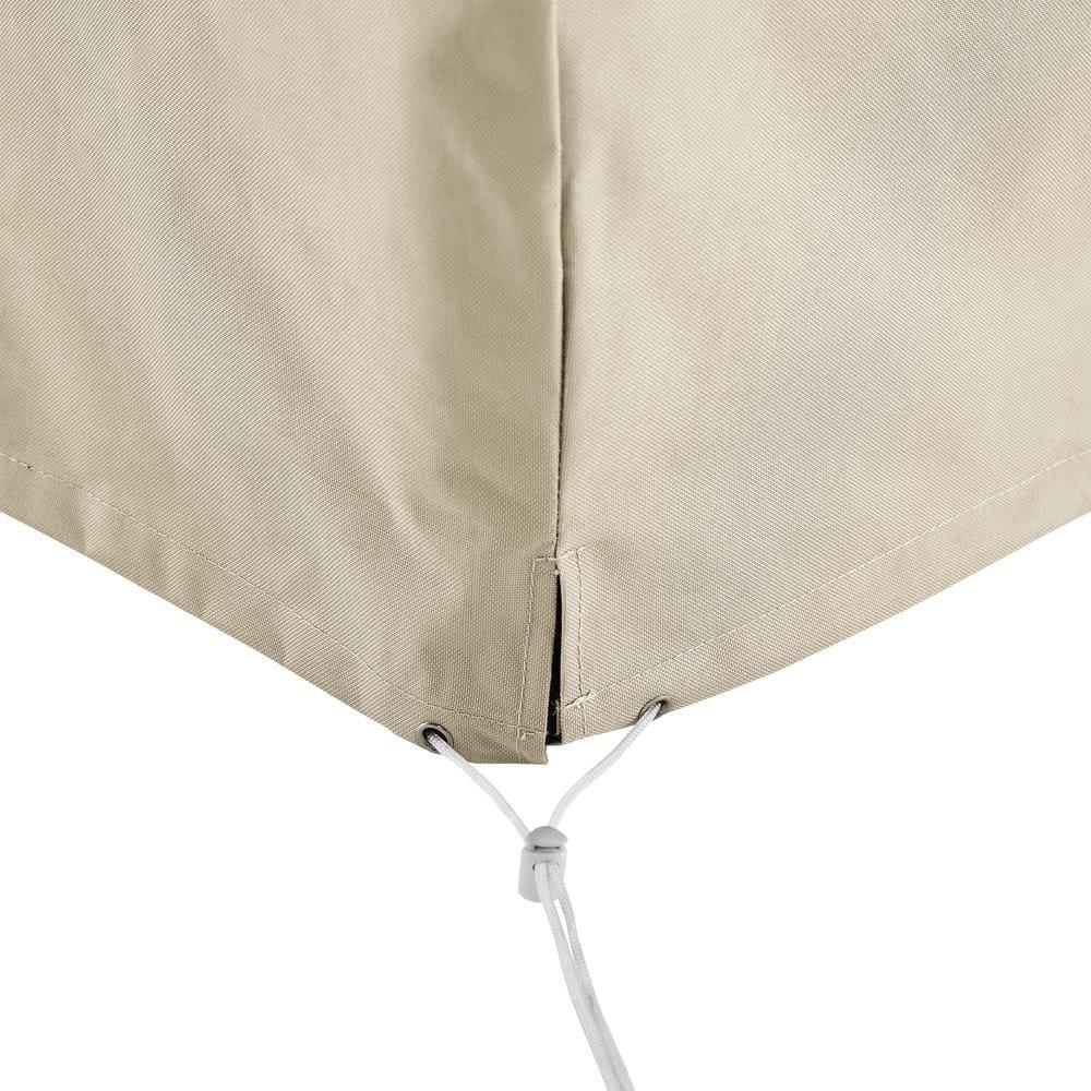 Crosley Outdoor Chaise Lounge Furniture Cover, Tan: Polyester, Waterproof, Scratch-Resistant, Drawstring Closure