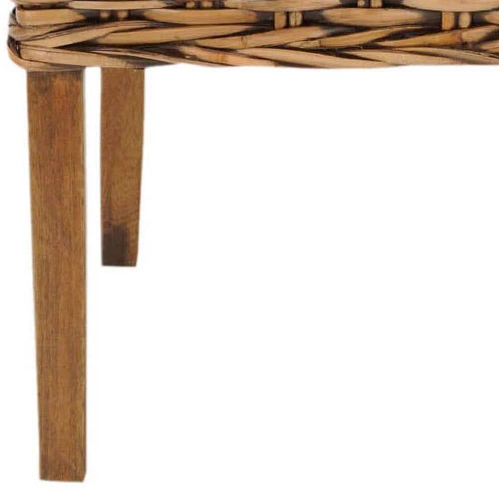 Suncoast 18''H Rattan Arm Chair (Set Of 2) - Brown/Teak Brown - Safavieh