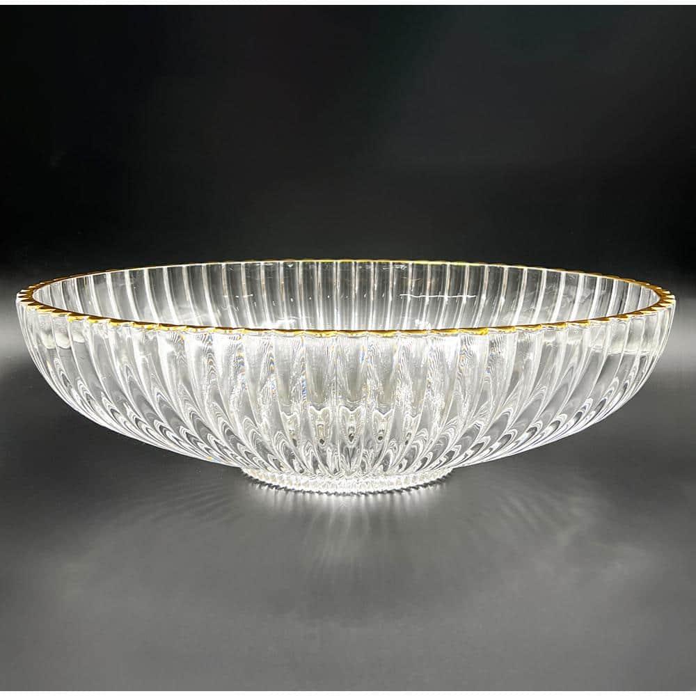 Majestic 21" Glass Oval Vessel Bathroom Sink