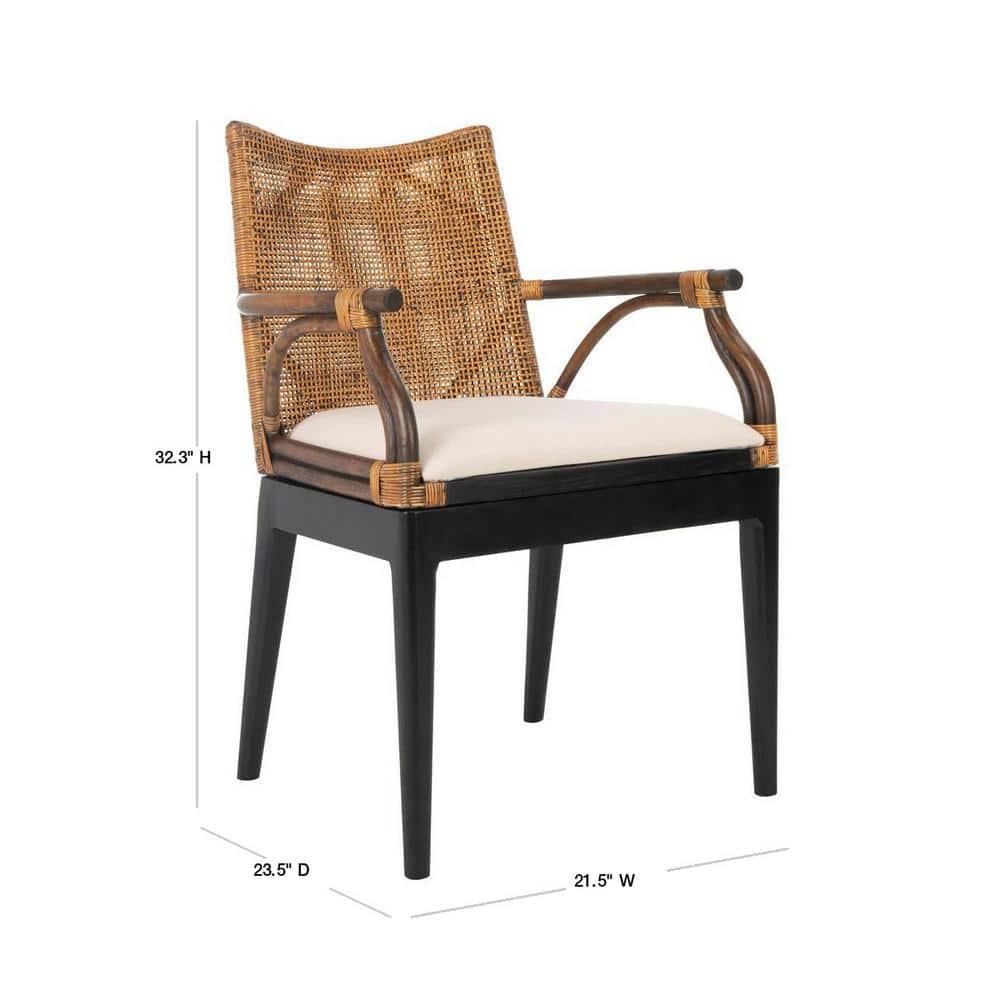 SAFAVIEH Gianni Arm Chair Brown/Black