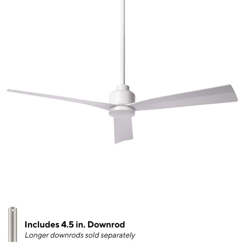52" Smart Home Compatible 3 Blade Smart Ceiling Fan with Remote