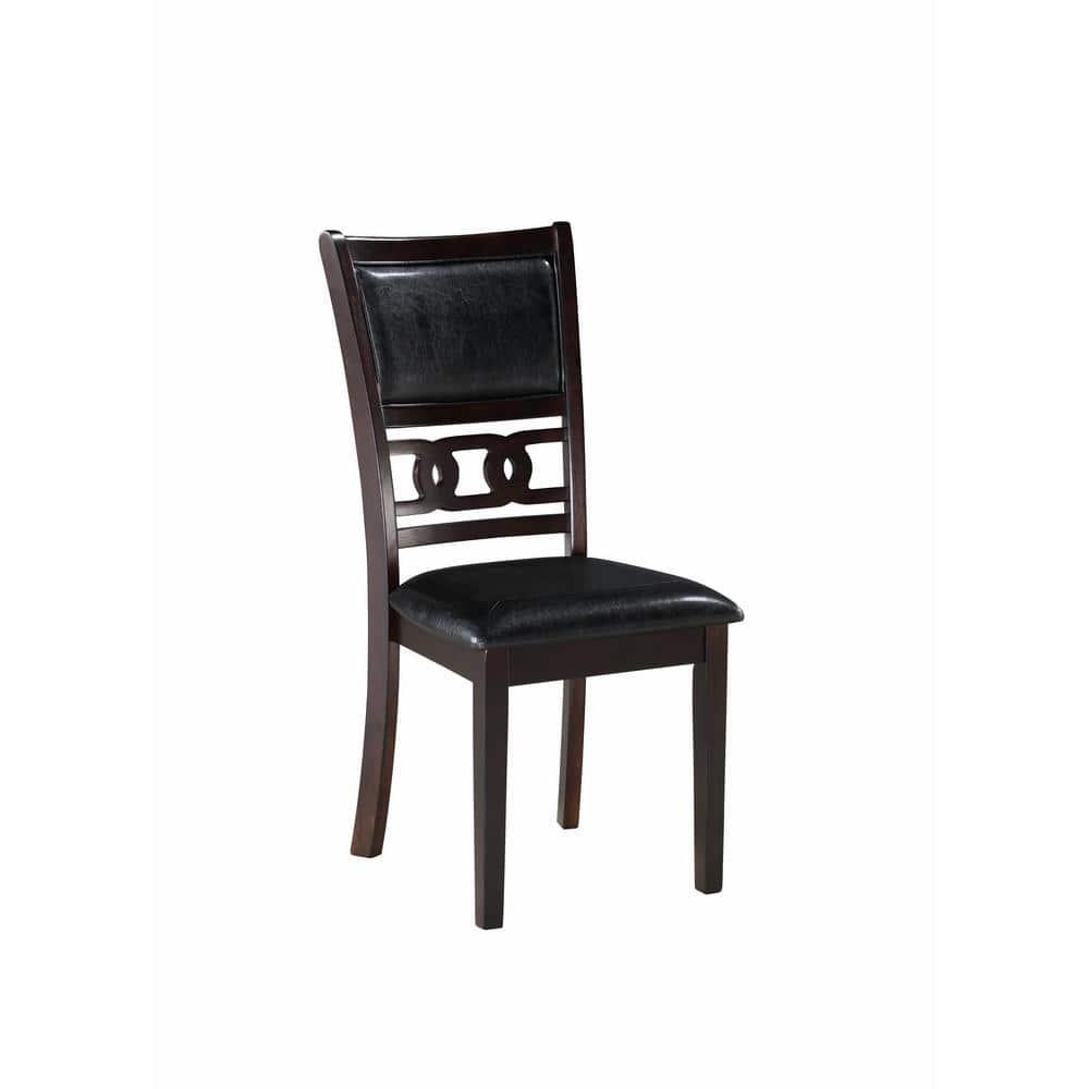 New Classic Furniture Gia Dining Collection with Table & 4 Chairs, Ebony