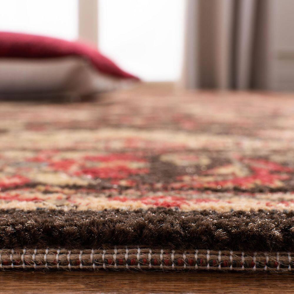 Mahal MAH693 Power Loomed Indoor Area Rug - Brown/Beige - 6'7"x9'2" - Safavieh