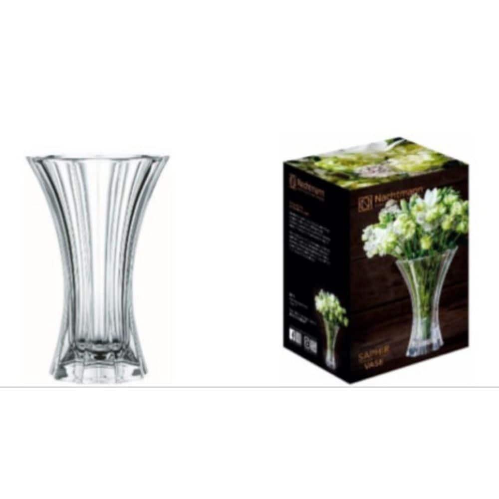8 in. Clear Saphir Crystal Vase