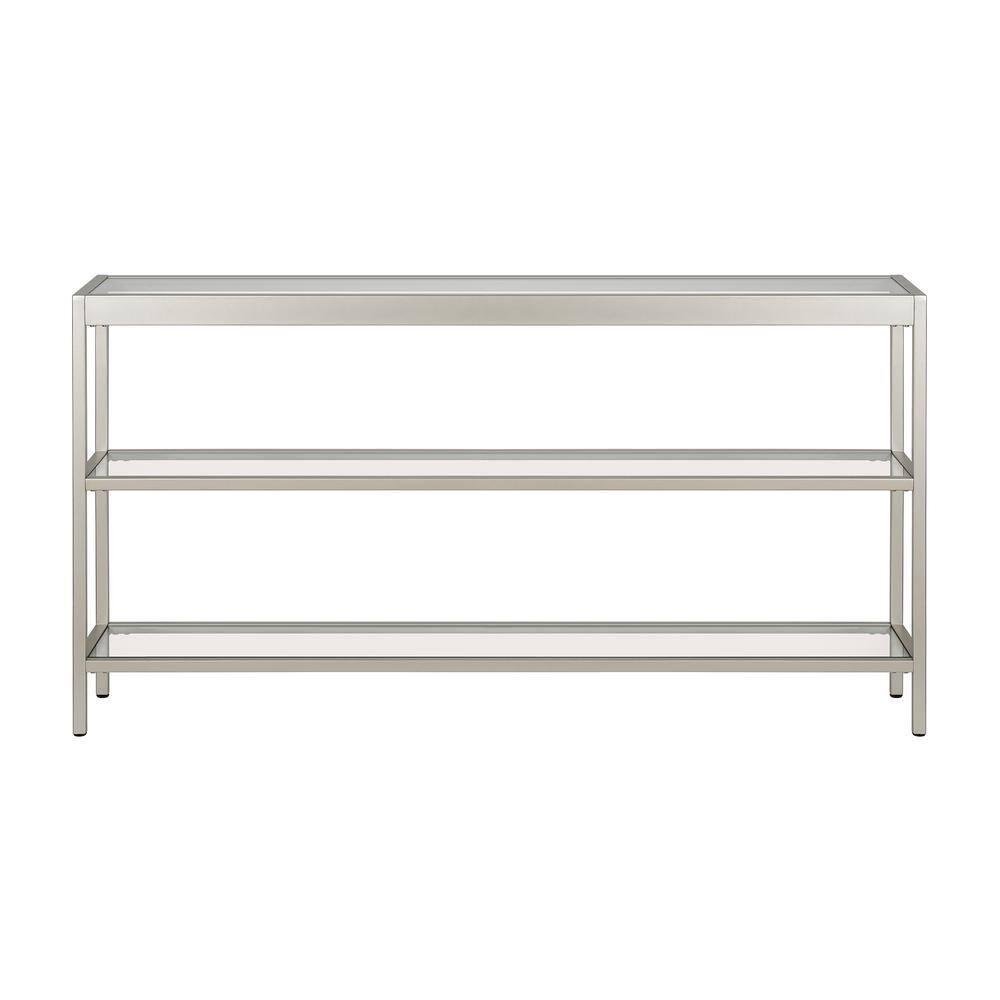 Metal Console Table in Gray - Henn&Hart