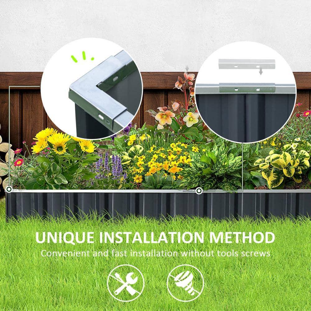 Outsunny Metal Planter Box