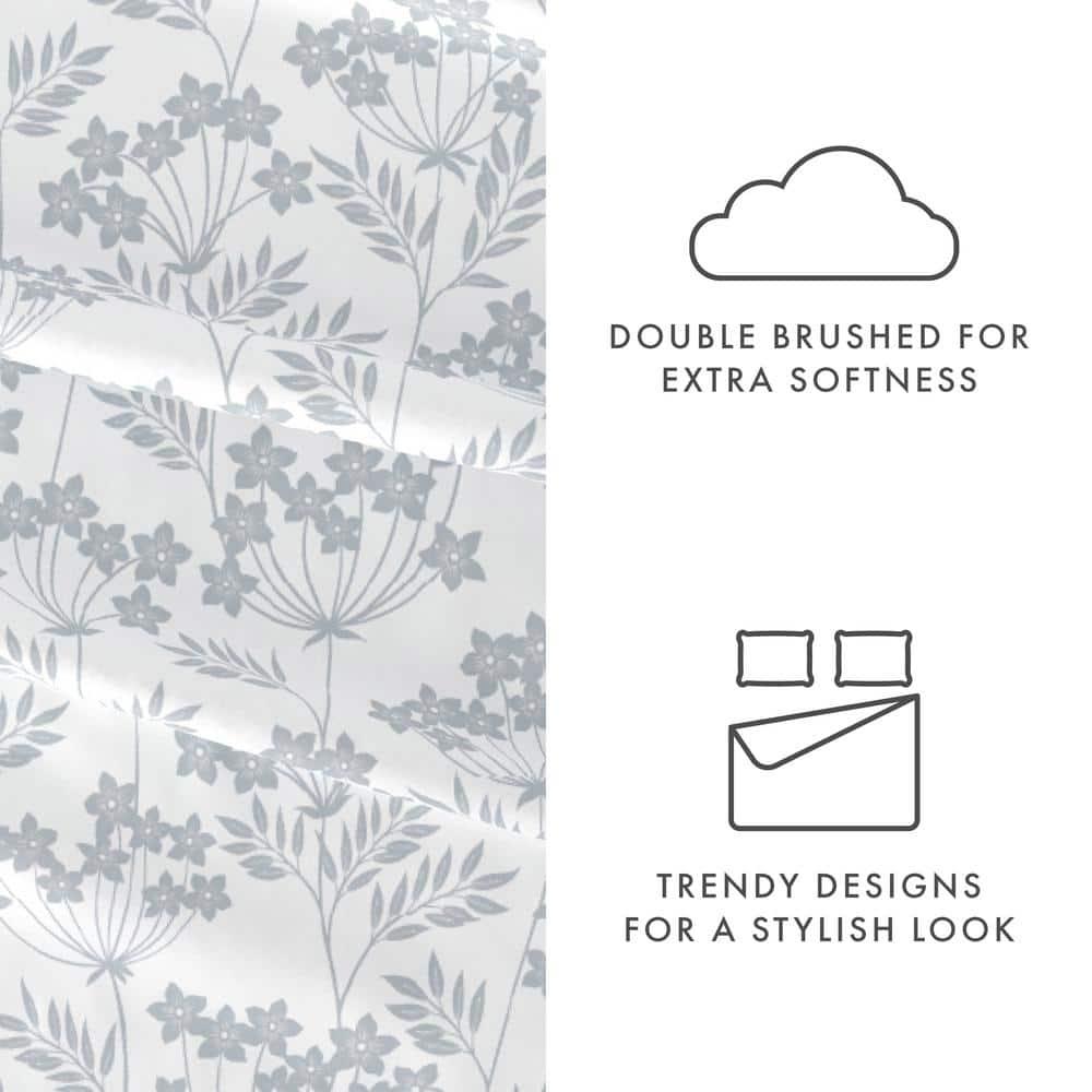 Chantilly Floral Pattern Microfiber Sheet Set
