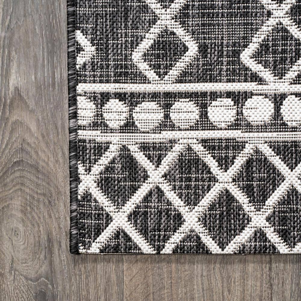 6' Square Modern Persian Vintage Medallion Area Rug, Light Gray - JONATHAN Y