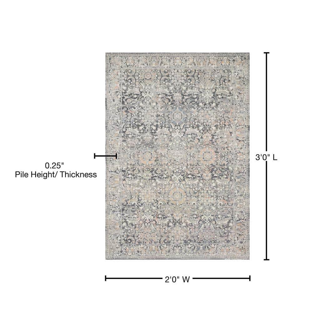 Loloi II Lucia Oriental Grey / Mist Area Rug